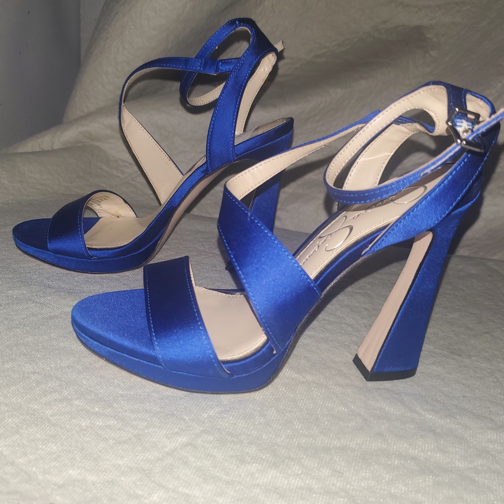 Jessica Simpson Royal Blue Strappy Heels